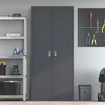 vidaXL Armoire de rangement 2 Pièces Anthracite 90 x 40 x 200 cm Acier