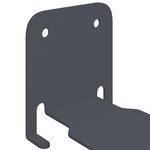vidaXL Étagère Flottante Invisible 4 pc Anthracite 6 x 11 x 6 5 cm