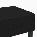 vidaXL banc Noir 113 x 57 x 39 cm tissu