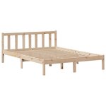 vidaXL Lit bibliothèque sans matelas 160x200 cm bois massif de pin