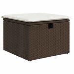 vidaXL Ensemble de canapé de jardin 8 Pièces Marron 55 x 62 x 69 cm