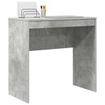 vidaXL Bureau Gris béton 80 x 40 x 76 cm