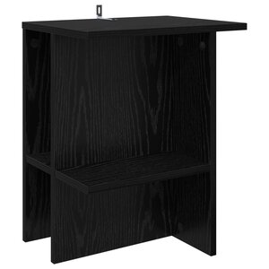 vidaXL Table basse Chêne noir 40 x 30 x 49 cm Bois d'ingénierie