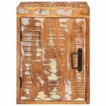 vidaXL Table de chevet 2 Pièces Marron Bois massif récupéré