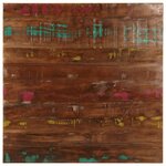 vidaXL Dessus de table 70x70x3 8 cm carré bois massif de récupération