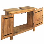 vidaXL Meuble-lavabo de salle de bains pin massif 70x32x63 cm