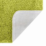 vidaXL Tapis de bain antidérapant avec découpe pour toilette Vert