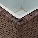 vidaXL Ensemble d'extérieur 3 pc 30 x 30 x 80 cm Métал