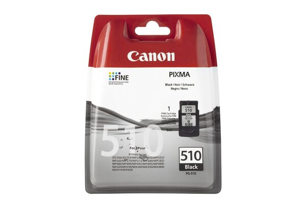 Blister de 1 cartouche jet d'encre canon noir pg-510 canon
