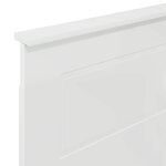 vidaXL Tête de lit Blanc Brillant 80 cm Bois d'ingénierie