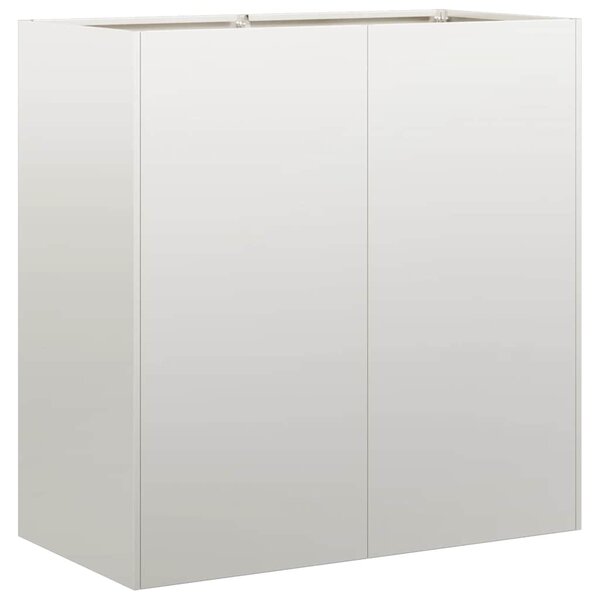 vidaXL Jardinière 80x40x80 cm acier inoxydable