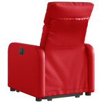 vidaXL Fauteuil inclinable Rouge Similicuir