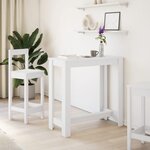 vidaXL Table de bar blanc 102x50x103 5 cm bois d'ingénierie