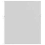 vidaXL Ensemble de meubles de salle de bain 2Pièces blanc bois ingénierie