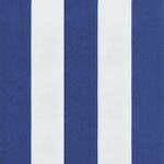 vidaXL Coussins de chaise à dossier haut lot de 6 rayures bleu/blanc