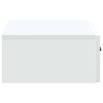 vidaXL Table d'appoint murale Blanc 59 x 34 5 x 17 cm