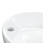 vidaXL Lavabo blanc 40x14 5 cm céramique rond
