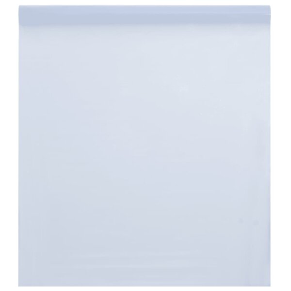 vidaXL Film de fenêtre statique dépoli blanc transparent 90x1000cm PVC