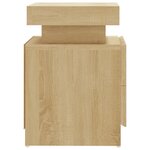 vidaXL Table de chevet Chêne sonoma 45x35x52 cm Bois d'ingénierie