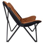 Bo-Camp Chaise de repos Molfat Marron argile