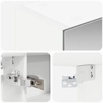 vidaXL Armoire Miroir de Salle de Bain Blanc 100 x 14 5 x 70 cm