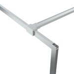 vidaXL Paroi de douche Argenté 100x195 cm Verre ESG transparent