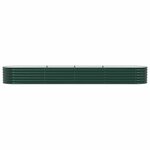 vidaXL Jardinière surélevée Vert 400 x 80 x 44 cm Acier