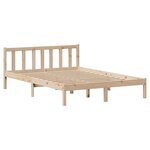 vidaXL Cadre de lit sans matelas 140x190 cm bois de pin massif