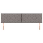 vidaXL Tête de Lit en Tissu Géométrique Taupe 180 cm tissu