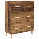 vidaXL Haut Armoire avec tiroir Bois Ancien 69 5 x 34 x 180 cm