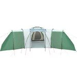 vidaXL Tente familiale à dôme 12 personnes vert imperméable