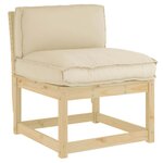 vidaXL Coussin de palette pour dossier beige 70 x 40 x 12 cm  en tissu Oxford