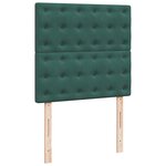 vidaXL Sommier à lattes de lit avec matelas Vert foncé 100x200 cm