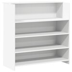 vidaXL Bureau de réception blanc 180x50x103 5 cm bois d'ingénierie