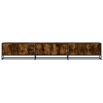 vidaXL Meuble TV chêne fumé 240x35x41 cm bois d'ingénierie