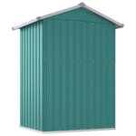 vidaXL Abri de jardin Vert 126x97 5x177 cm Acier galvanisé