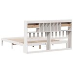 vidaXL Lit bibliothèque sans matelas blanc 180x200 cm bois pin massif