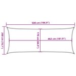 vidaXL Voile d'ombrage gris clair 5x2 m 100  polyester oxford