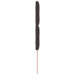 Cabeça de lit LED vidaXL Marron Foncé 80 cm Tissu