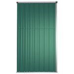 vidaXL Abri à outils de jardin vert 161x89x161 cm acier galvanisé