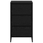 vidaXL Buffet Chêne noir 42 x 36 x 75.5 cm Bois d'ingénierie