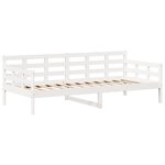 vidaXL Ensemble de lit de jour et de banc et toit 80x200 cm pin massif