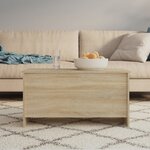 vidaXL Table basse chêne sonoma 102x55 5x52 5 cm bois d'ingénierie