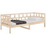 vidaXL Lit de jour sans matelas bois de pin massif 90x190 cm