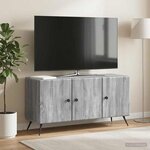 vidaXL Meuble TV Sonoma gris 99 x 34 5 x 50 cm Bois d'ingénierie