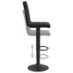 vidaXL Tabourets de bar lot de 2 noir velours