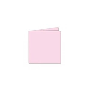 Paquet de 25 cartes pliées pollen 110x110 rose dragee clairefontaine