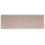 vidaXL Tapis d'escalier 30 pièces 65 x 21 x 4 cm Taupe Bordure rectangulaire