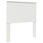 vidaXL Tête de lit avec tête de lit Blanc 80 cm Bois d'ingénierie