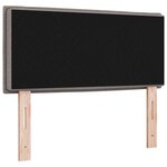 vidaXL Tête de lit LED avec bandes LED Taupe 100 cm tissu